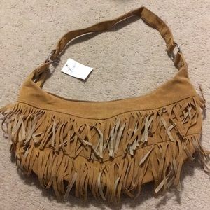 Limited Too Brown Fringe Purse